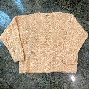 J.Crew Yellow Wool Fisherman Sweater